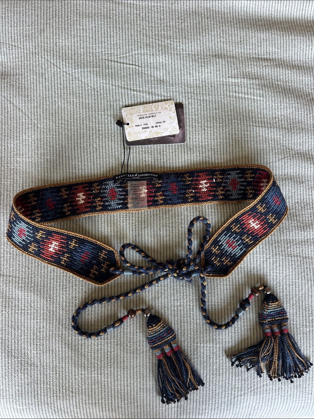 Peruvian Connection Kilim Belt (XS/Small)